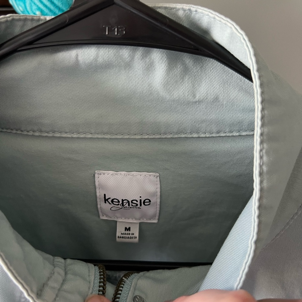 Kensie Light blue utility Jacket - Picture 3 of 4